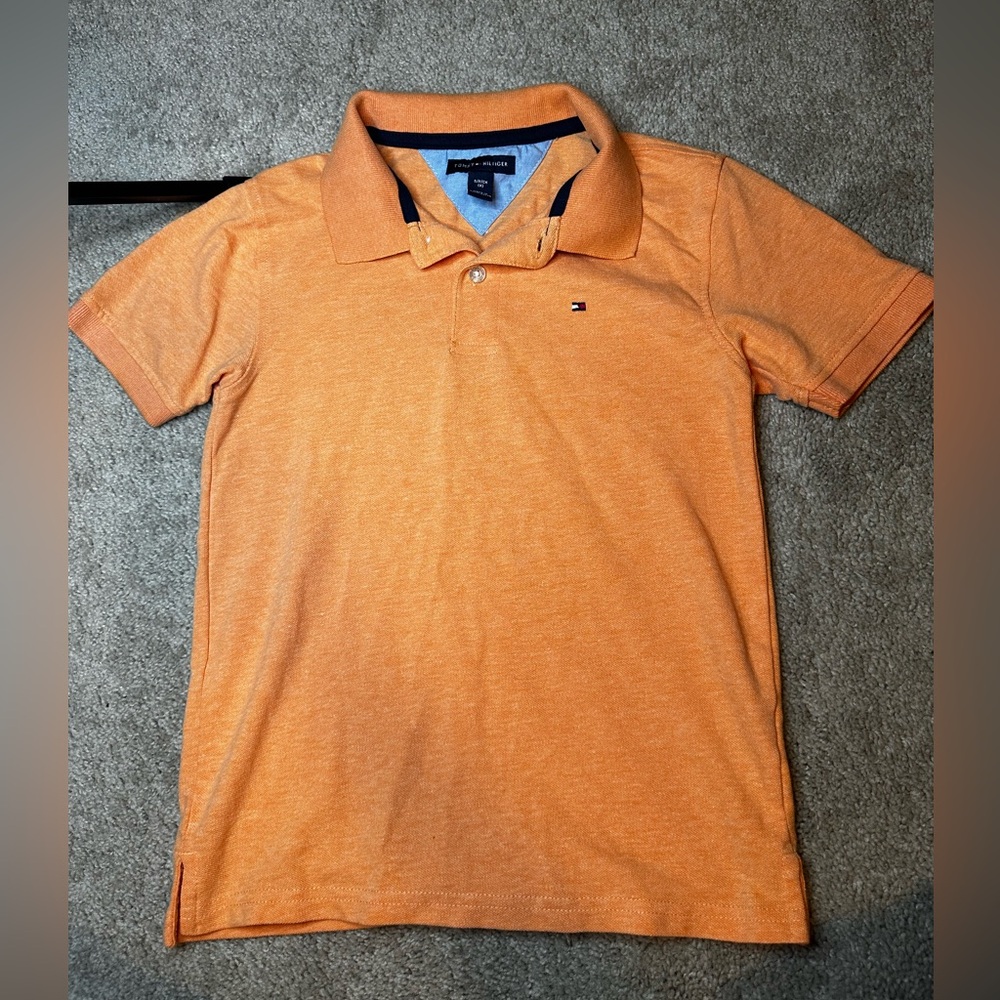 Boys Tommy Hilfiger Orange Polo